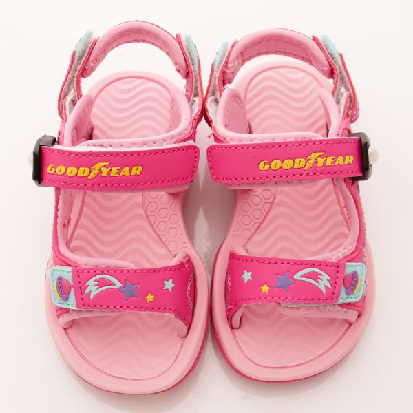 GOODYEAR - 運動童鞋-磁扣夏日運動涼鞋(中童)-粉