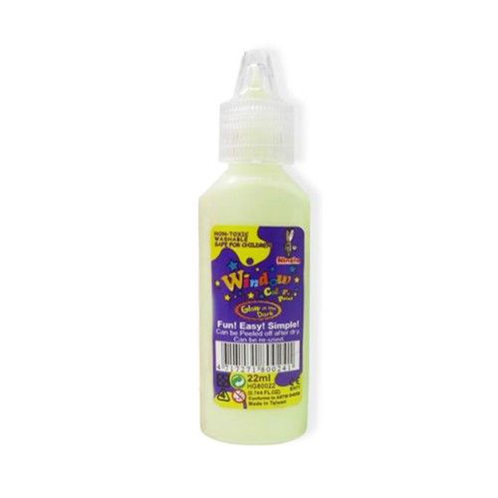 愛玩色創意館 - 彩繪玻璃貼單支顏料-夜光03-22 ml