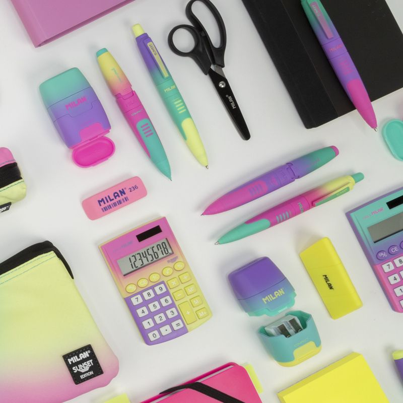 MILAN - COMPACT橡皮擦+削筆器-雲彩朵朵(4色隨機出貨)