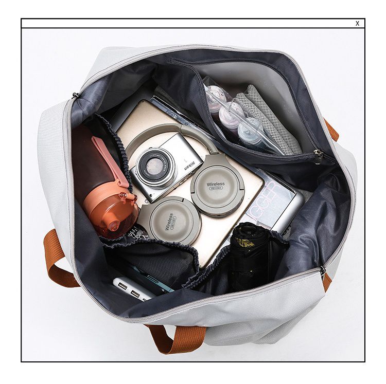 防水大容量乾濕分離旅行包/運動包-紫色 (46X25X28cm)