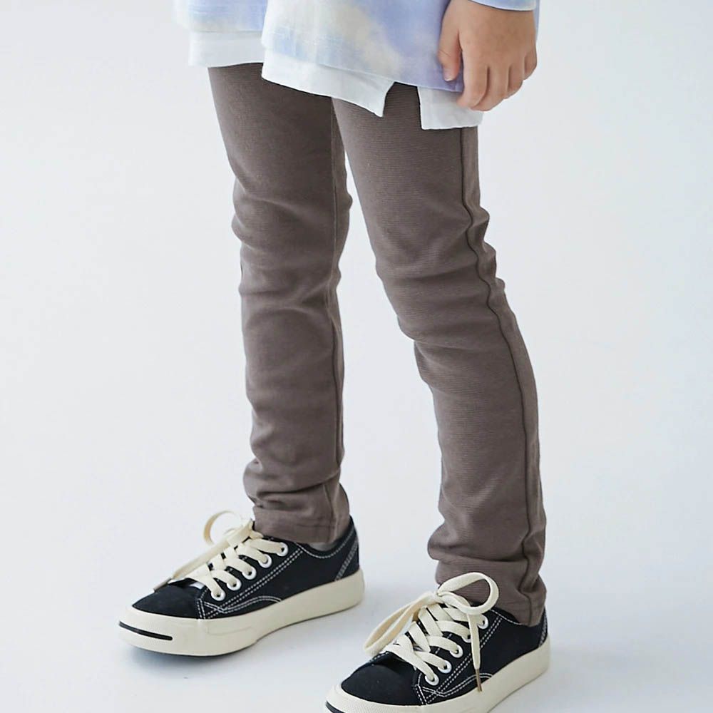 [熱銷定番] 超彈力抗毛球休閒長褲-摩卡棕