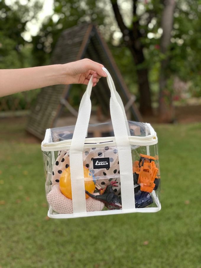 HARUhonpo 小晴天本舖 - 寶可樂收袋-好提便當袋-月球灰(透明)-M