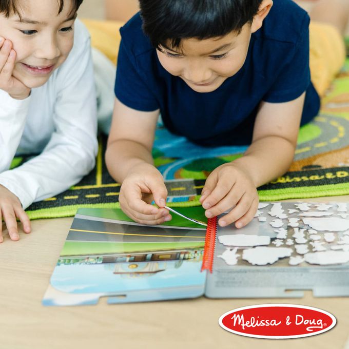 美國瑪莉莎 Melissa & Doug - 旅遊樂-N次泡泡貼紙簿,-汪汪隊 Big Truck Pups