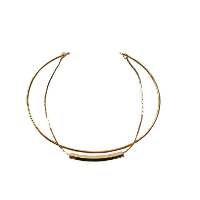 日本 Melody Accessory - 日本製 柔美細緻雙層手鏈-金屬片-金