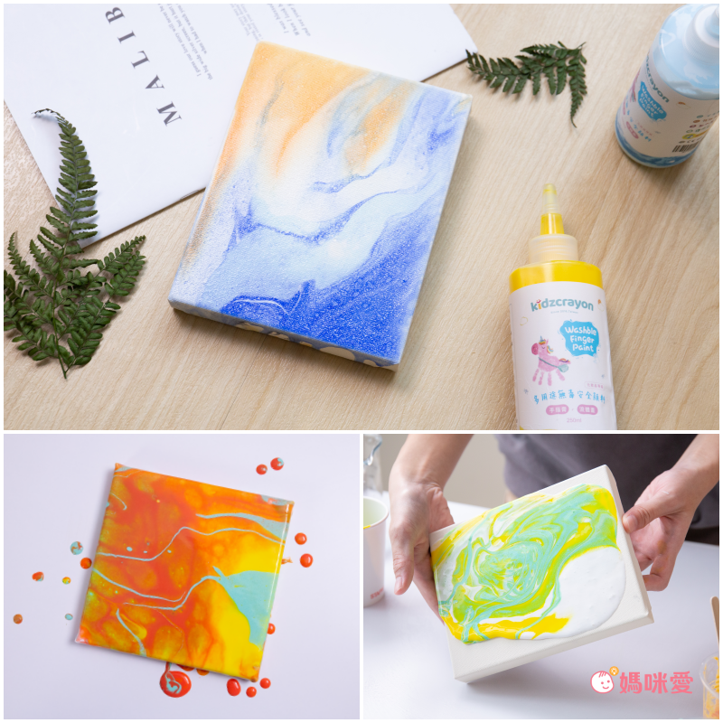 kidzcrayon - 兒童無毒顏料(手指膏/流體畫)250ml補充瓶-白