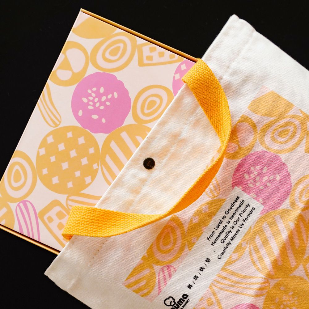 奧瑪烘焙 - 美好日子－品秋禮盒套組-（拇指酥、鳳凰酥、菠蘿蛋黃酥，贈質感品牌帆布提袋）3組