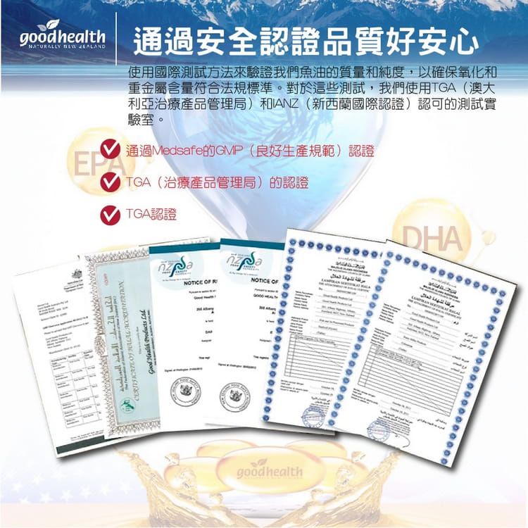 壽滿趣 - 紐西蘭goodhealth深海純淨DHA&EPA魚油膠囊1000毫克(150顆)
