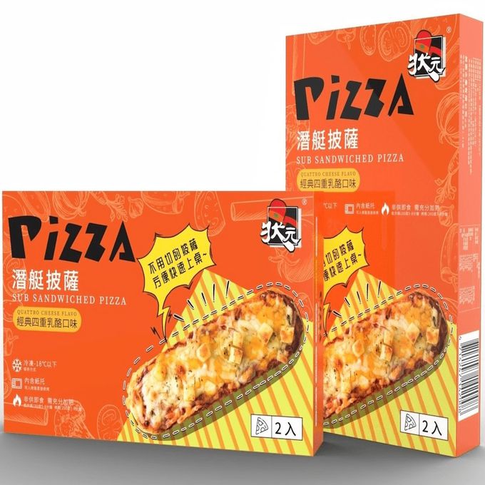 拌伴餐飲 - 狀元PiZZA潛艇披薩(105g*2入/盒)