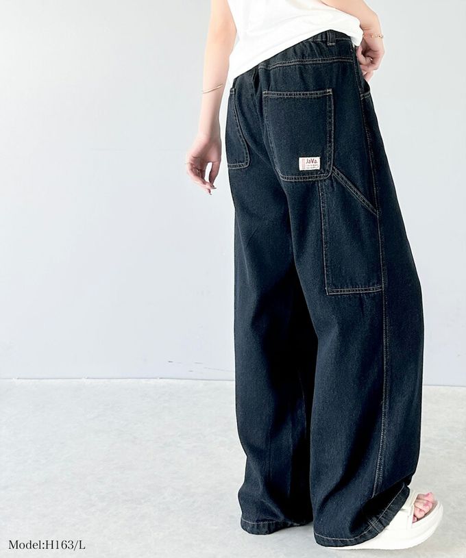 日本 Classical Elf - 超顯瘦厚磅百搭直筒褲-復古刷色