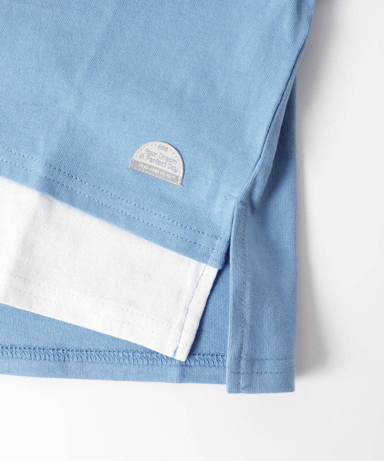 日本 BREEZE - 寬鬆版型背後設計短袖上衣-淺卡其