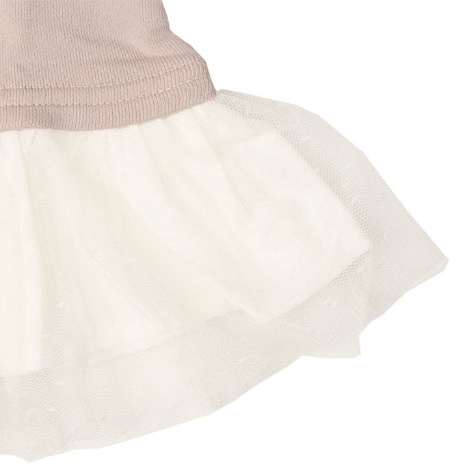 akachan honpo - 休閒上衣-下擺拼接-粉紅色