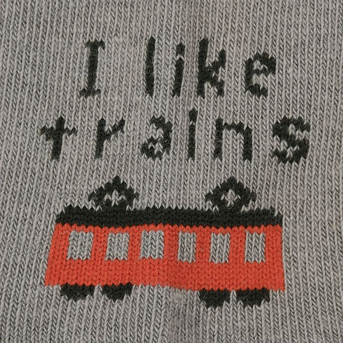 akachan honpo - 長筒襪3雙組-電車-深藍色 (9~14cm)