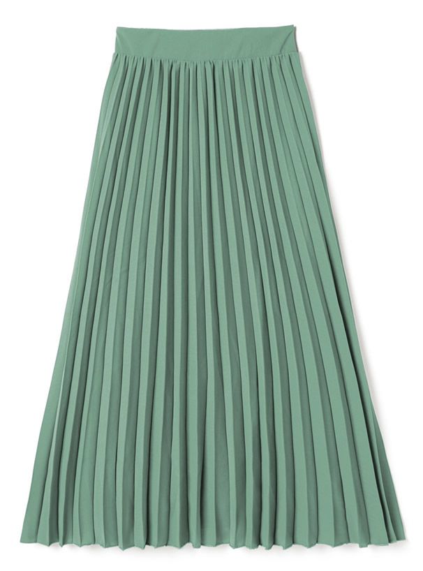 日本 GRL - 顯瘦立體壓紋百褶長裙-天使白