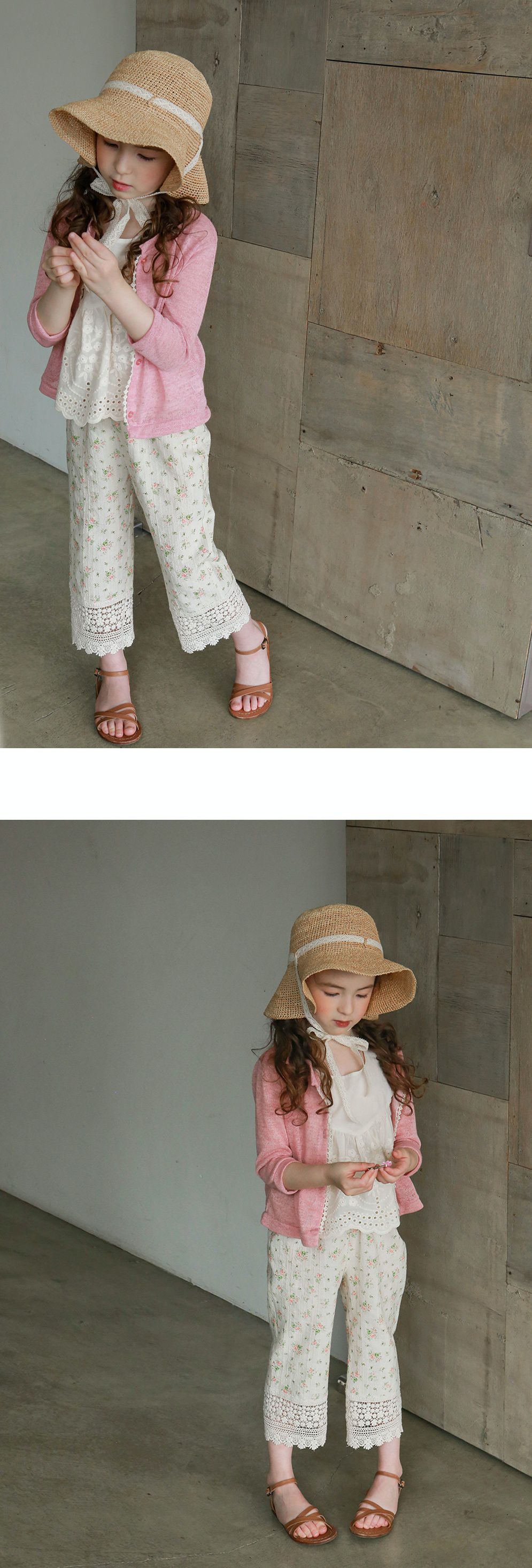 韓國 PuellaFLO - 後背蝴蝶結鏤空雕花上衣-米白