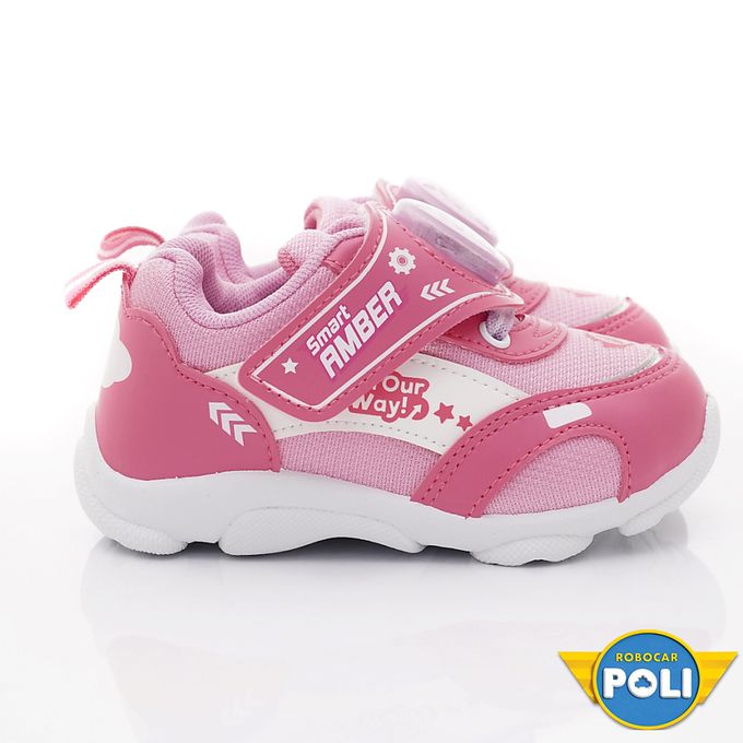 POLI電燈運動鞋-POKX34123粉(中小童)-運動鞋-粉
