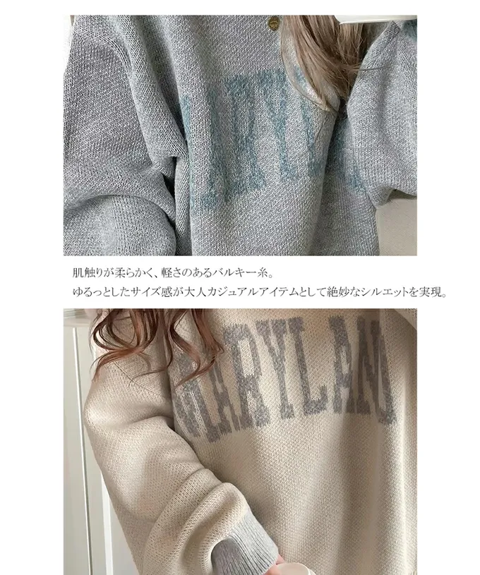 日本 Classical Elf - Java 前後2way袖配色厚針織上衣-海軍藍