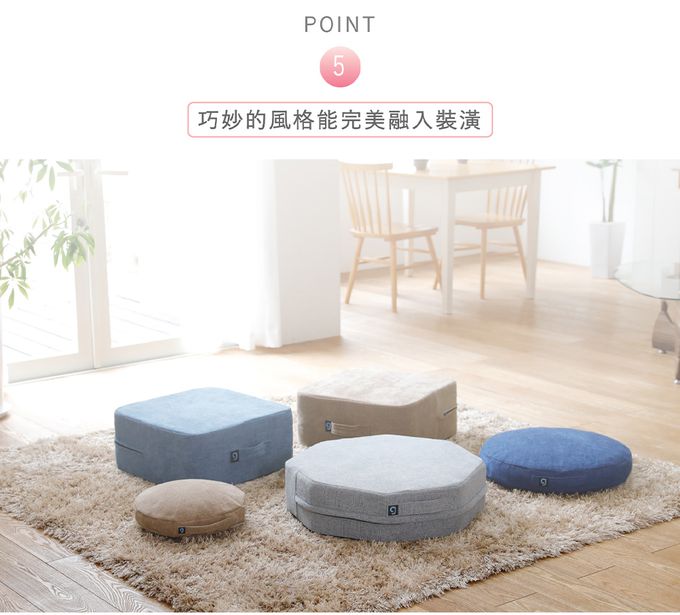 日本gymterior - gymterior塑身八角柱蹦蹦墊-灰黑