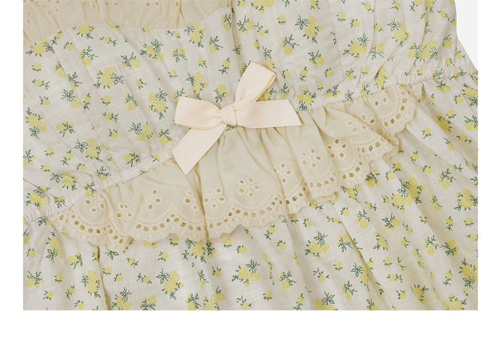 韓國 ULLALA - 天真浪漫無袖睡衣(兩件式) (FREE)