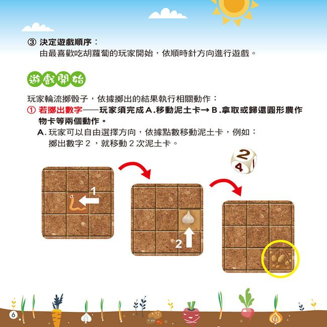 東雨文化 - 忙碌的菜園+太多胡蘿蔔了! (桌遊+繪本)-3歲以上
