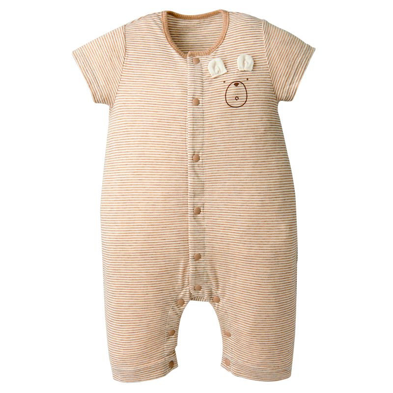 akachan honpo - 新生兒12件禮盒組 有機棉-淺卡其色 (50~60cm)