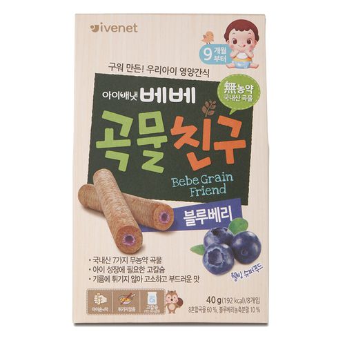 ivenet - 艾唯倪穀物棒棒(藍莓風味)40g_9Ｍ以上
