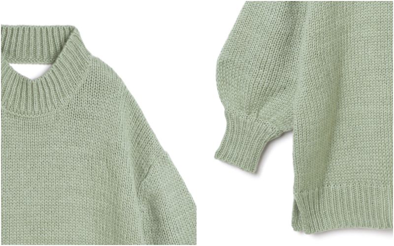 日本 GRL - 超長版美背挖空針織毛衣-蘋果綠 (Free)