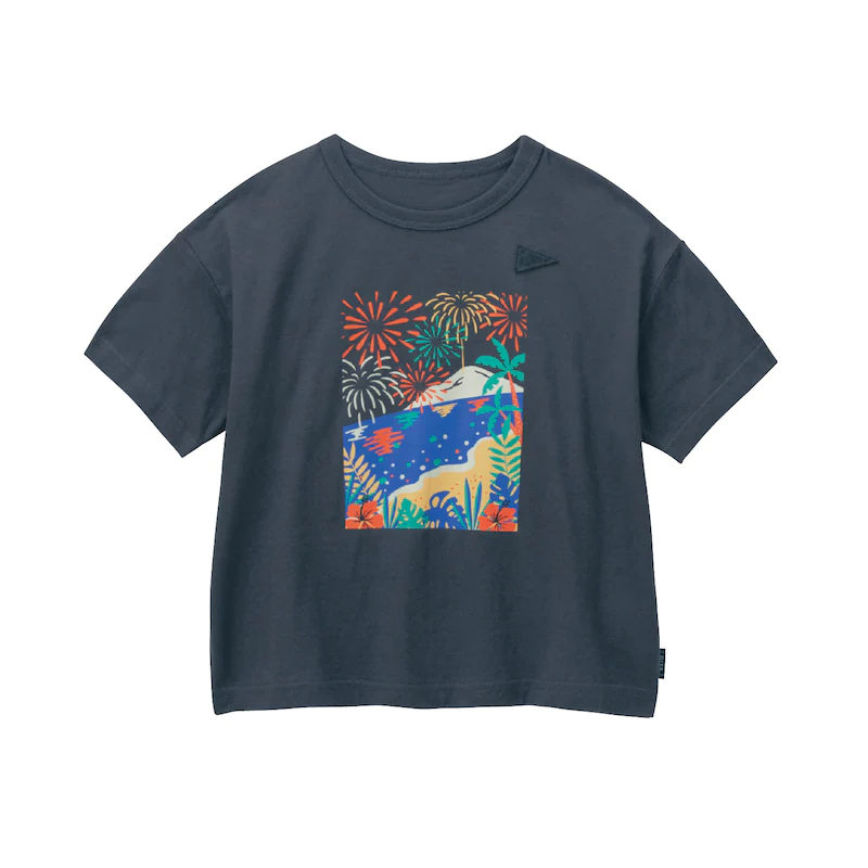 日本千趣會 - GITA 天竺棉印花短T-1492-藍