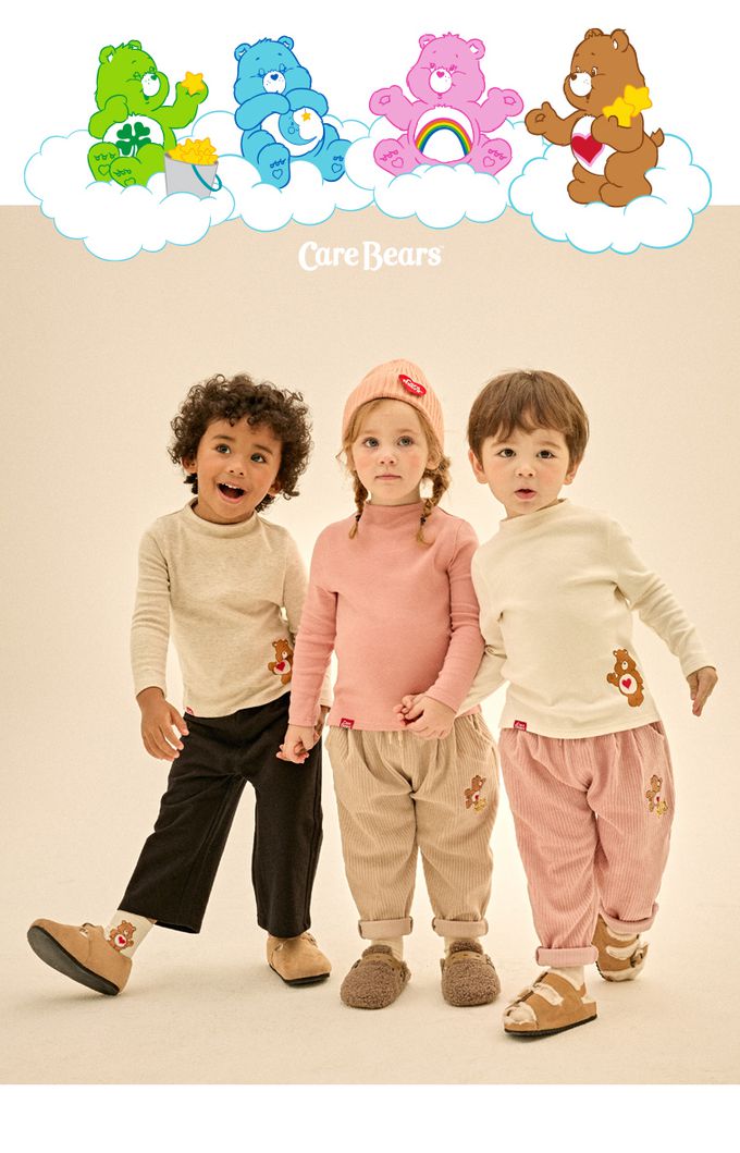 韓國 Care Bears - 聯名款哈囉熊熊中領上衣-白