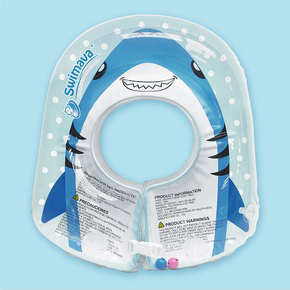 G2初階小童游泳圈(小號腋下圈)-酷鯊魚-1-2歲，18kg以內