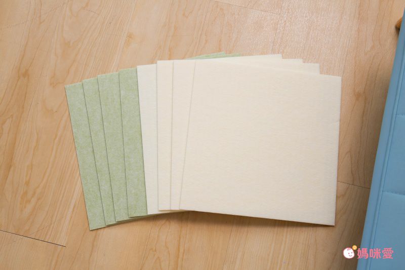 日本 SANKO - 可機洗重複黏貼式輕薄地毯-漸層色-杏色系 (30×30cmx厚3mm)-8枚入