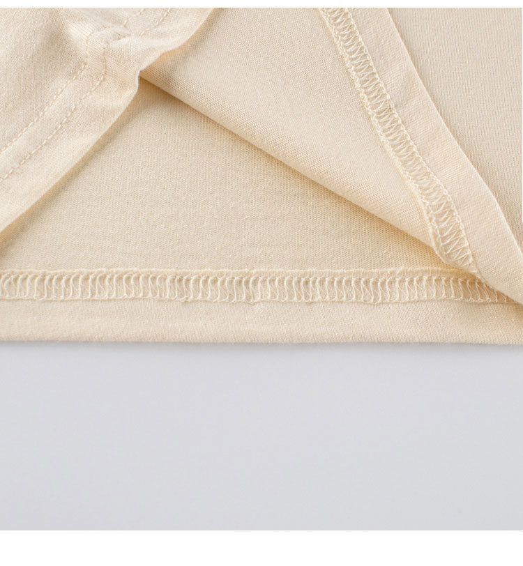 純棉圓領薄長袖上衣-復古車車-杏+灰