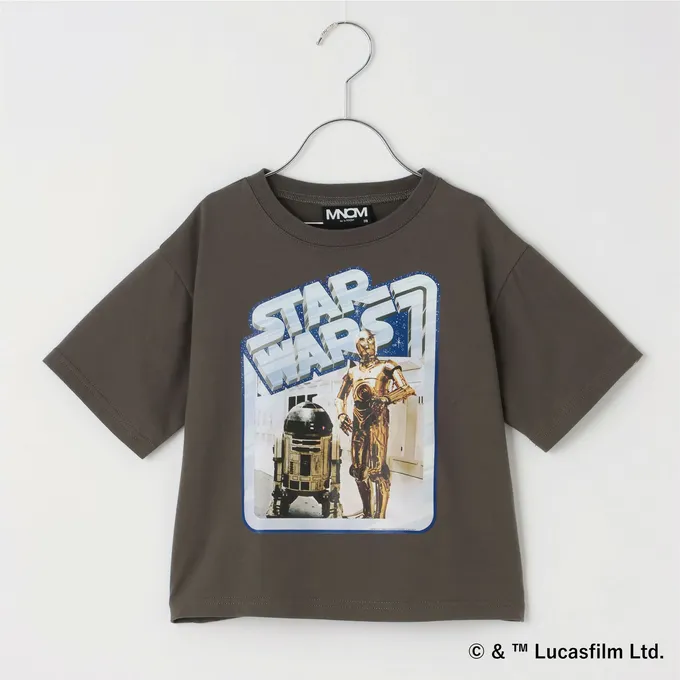 日本 b-ROOM - 限量星際聯名 防污速乾印花短袖上衣-電影場景-淺灰綠