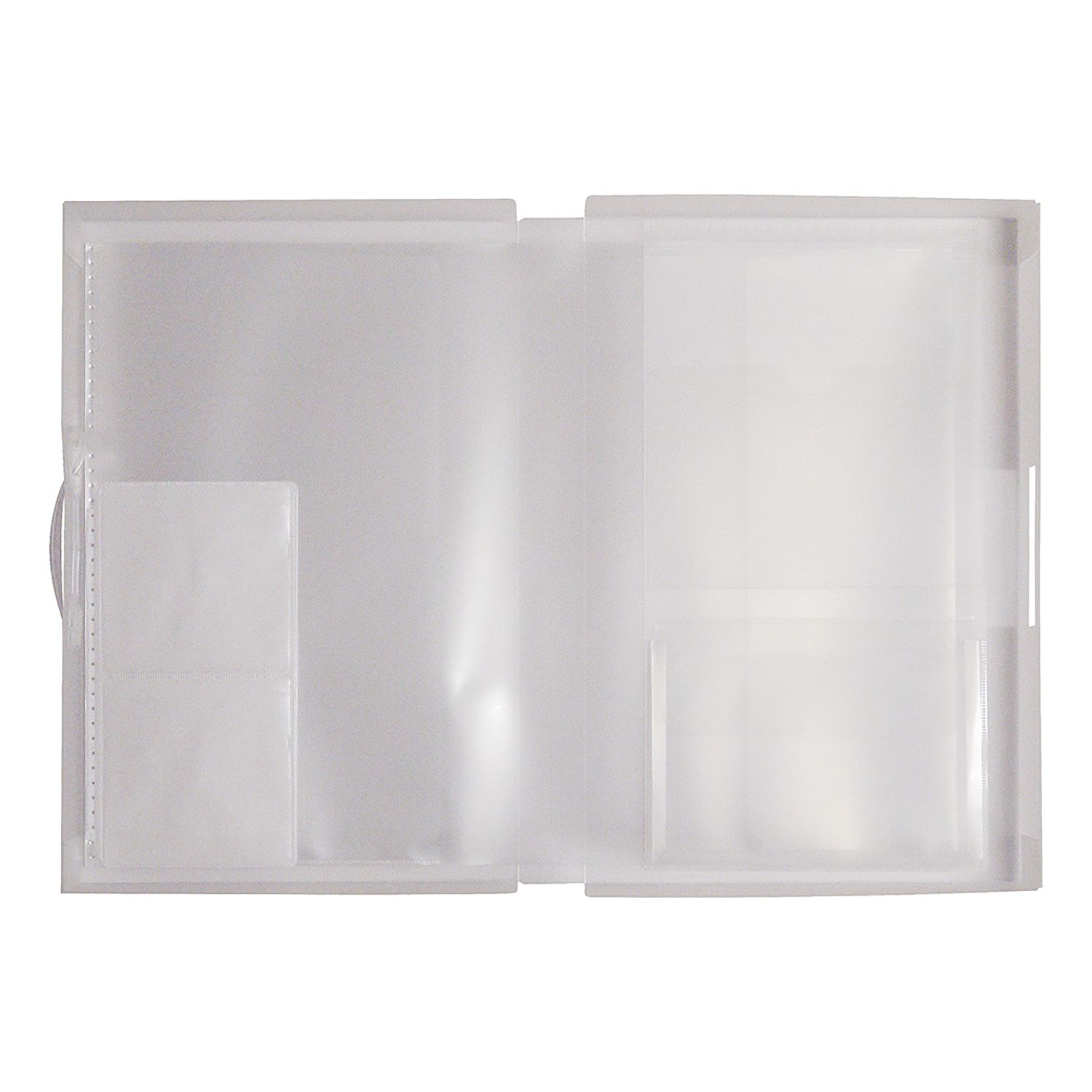 日本千趣會 - 美勞作品收納盒(附提把)-灰白 (42x29.5x4.5cm)