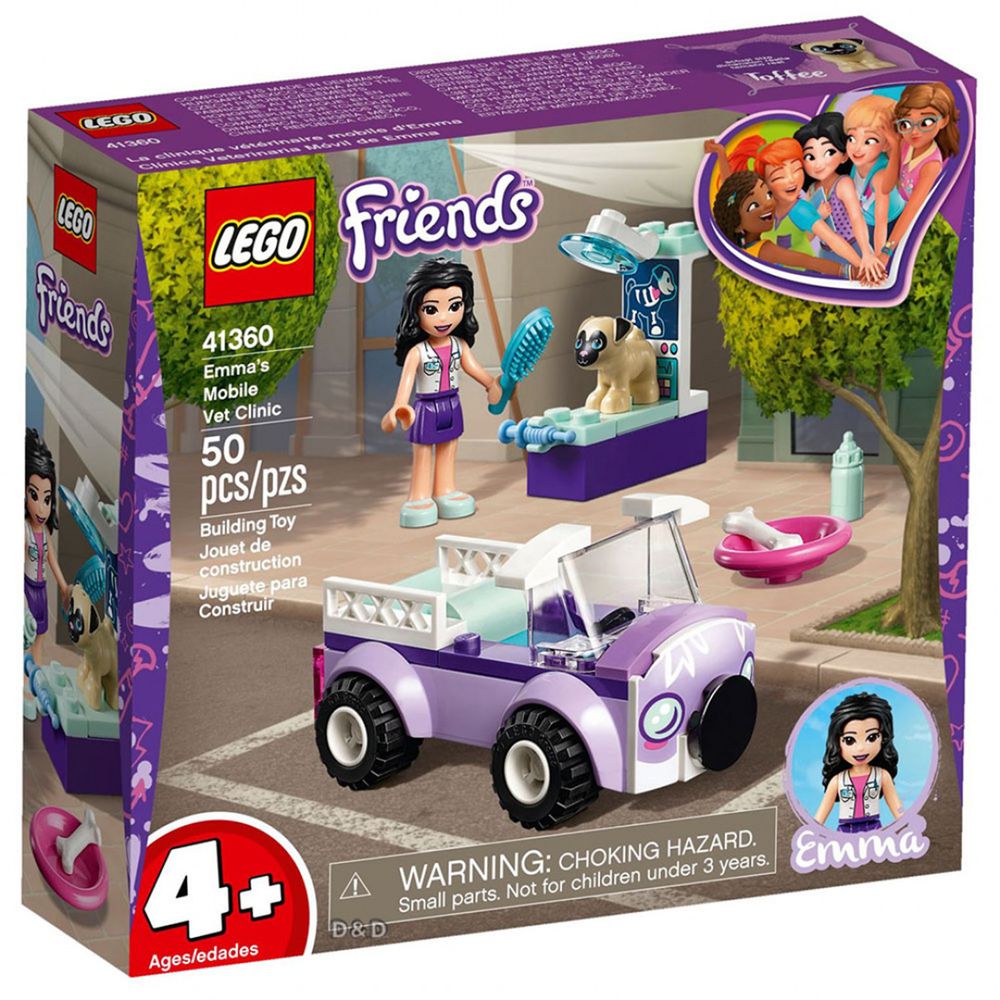 樂高 Friends 姊妹淘系列 - 艾瑪的動物醫療車 41360-50pcs