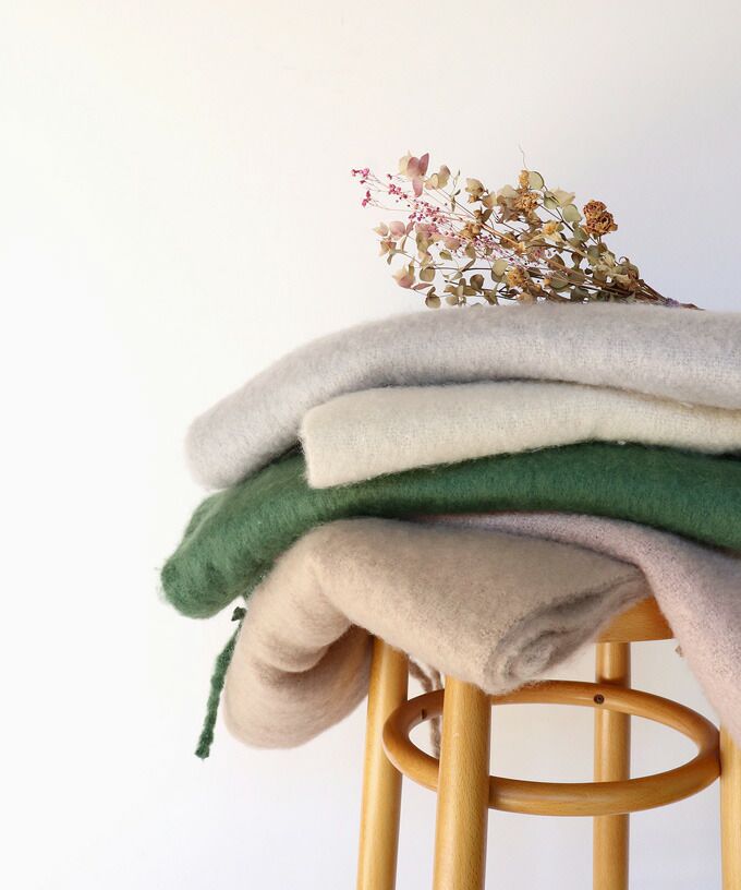 日本 BLUE EAST - 舒適保暖流蘇圍巾-素色-摩卡 (43x211)