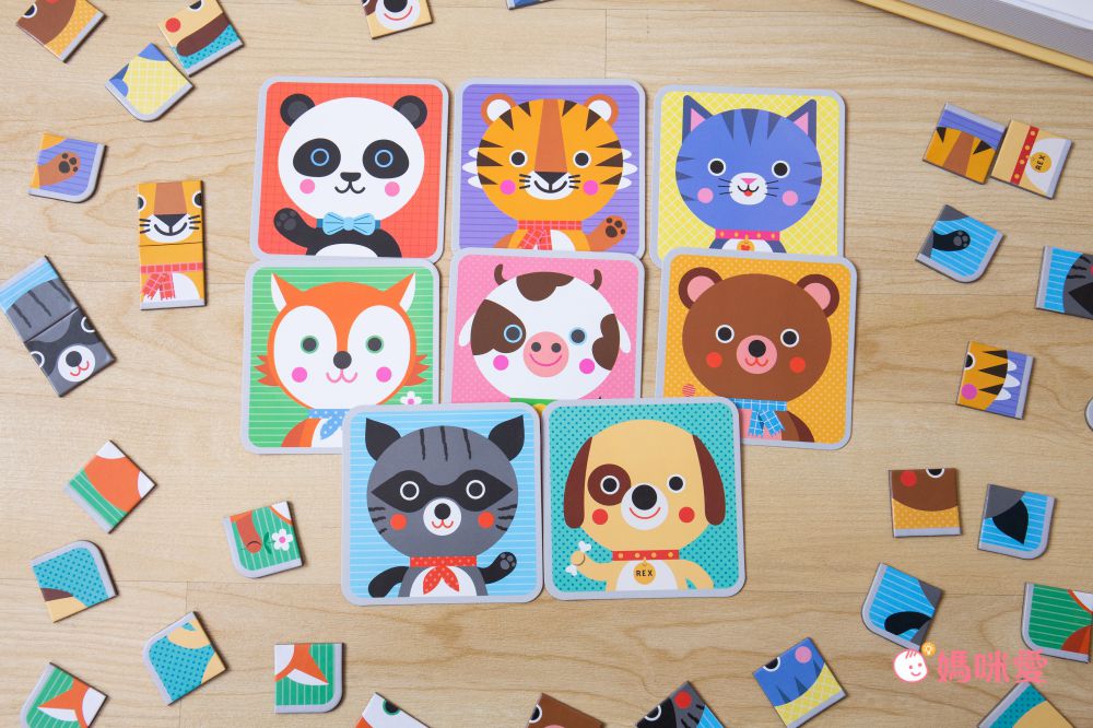 法國Janod - 磁鐵遊戲書-動物拼圖