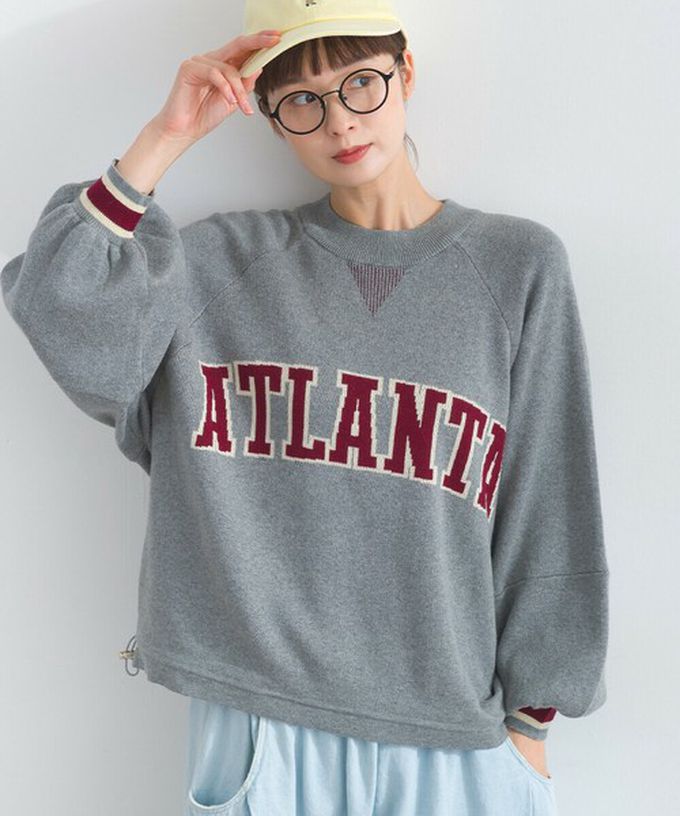 日本 Lupilien - 明亮撞色學院風抽繩針織上衣-芥末黃