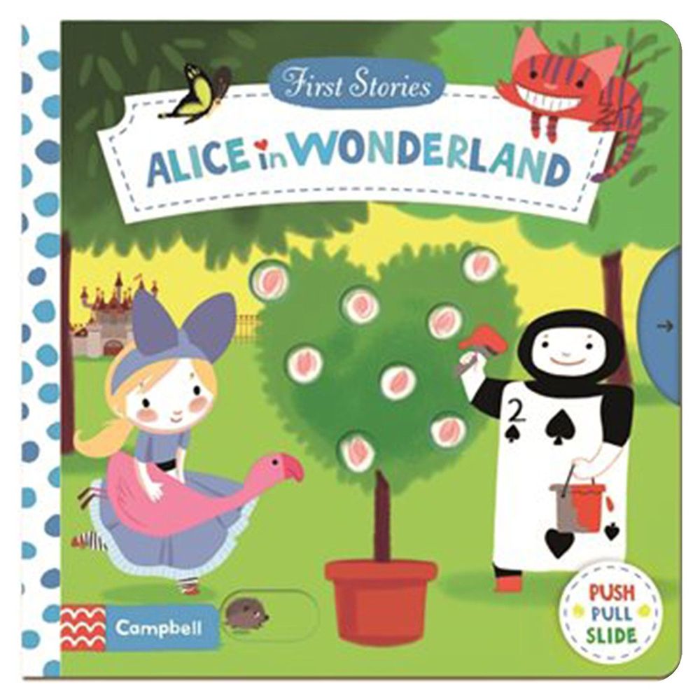 Macmillan - First Stories 操作硬頁書-Alice in Wonderland 愛麗絲夢遊仙境-彩色