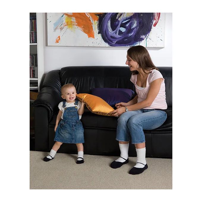 美國 Jazzy Toes - 時尚造型棉襪/止滑襪/假鞋襪/嬰兒襪兩入組-親子毛巾襪