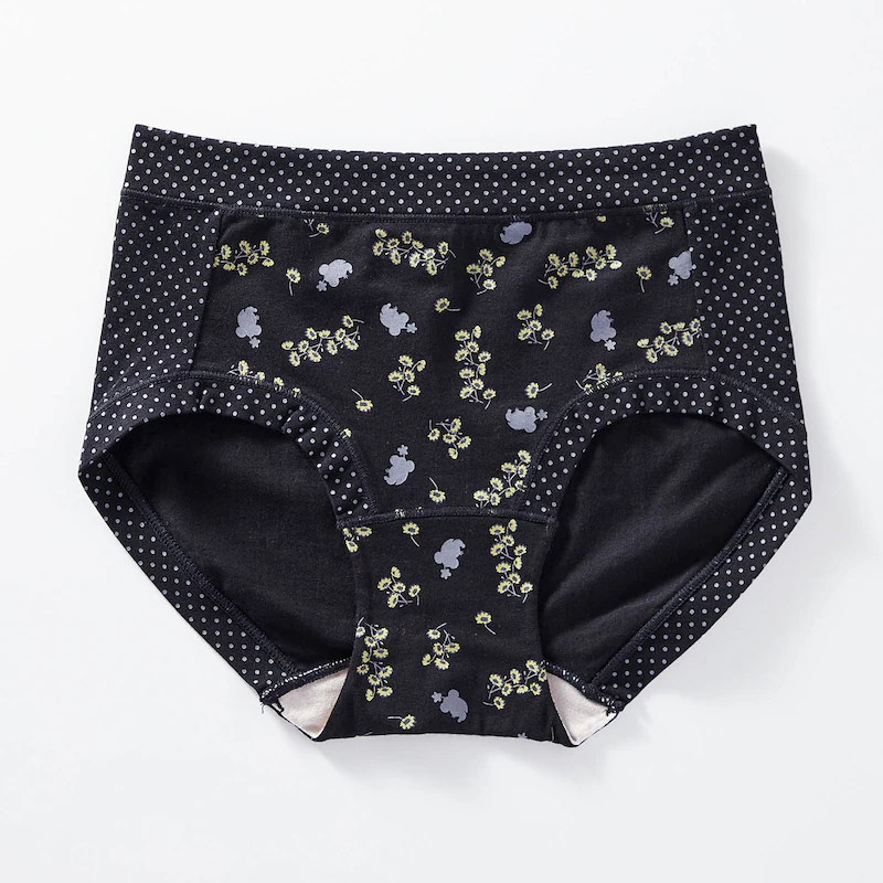 日本千趣會 - 迪士尼印花棉質內褲(媽媽)-小熊維尼-薄荷