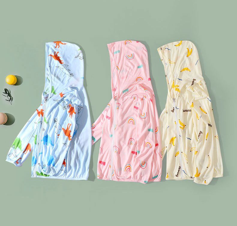 MAMDADKIDS - 網眼輕薄連帽外套-綠色恐龍