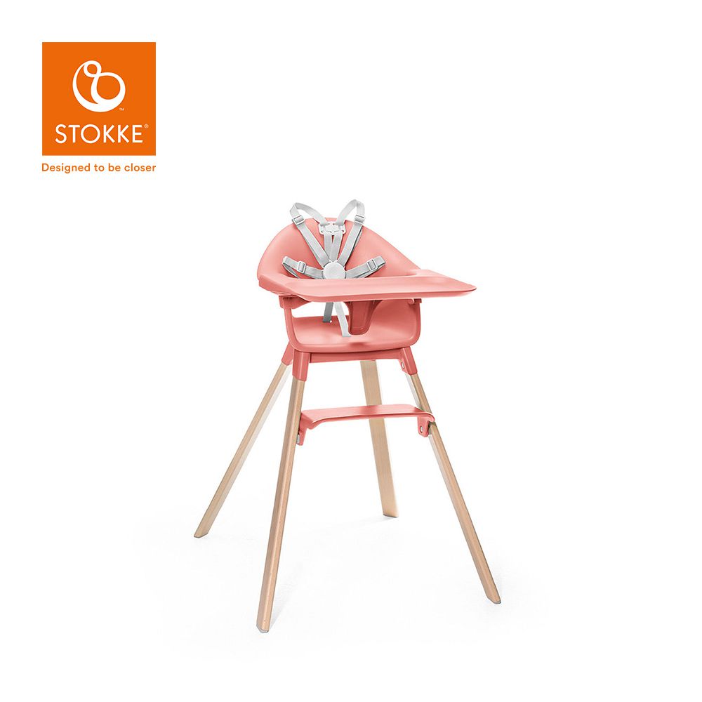 Stokke - Clikk 高腳椅-珊瑚色