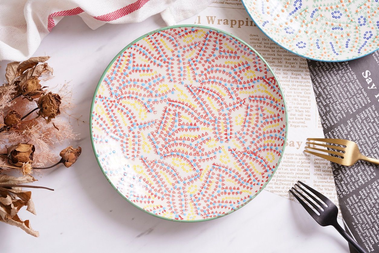 法國 Chehoma - 點繪點線-8吋盤 (直徑20cm)-4入