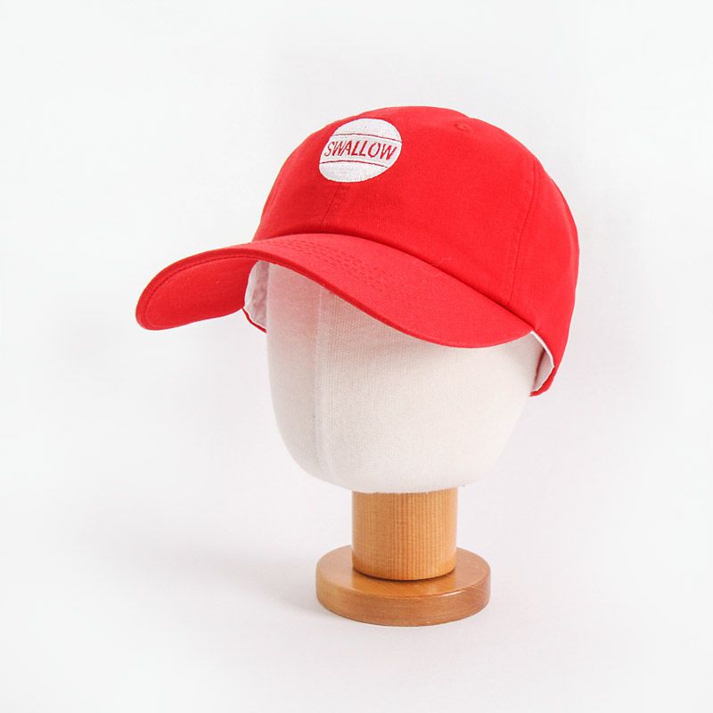 韓國 Babyblee - 字母徽章純色棒球帽-杏 (頭圍：51-55cm)