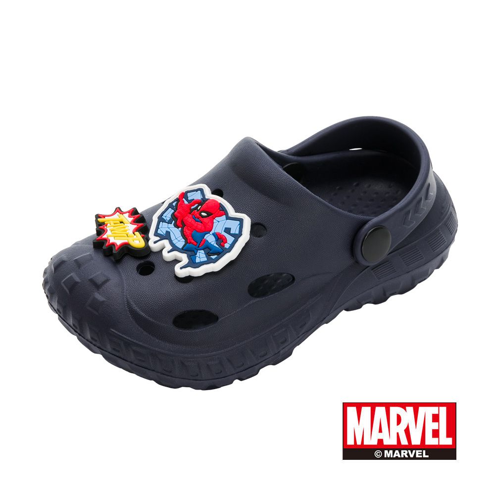 迪士尼Disney - 蜘蛛人 童款 園丁洞洞鞋 MNKG45306-鞋頭包覆防撞設計-藍-(中大童段)