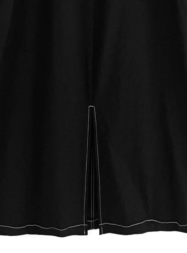 日本 GRL - 聯名款 側抽繩工裝風吊帶裙-黑 (F)