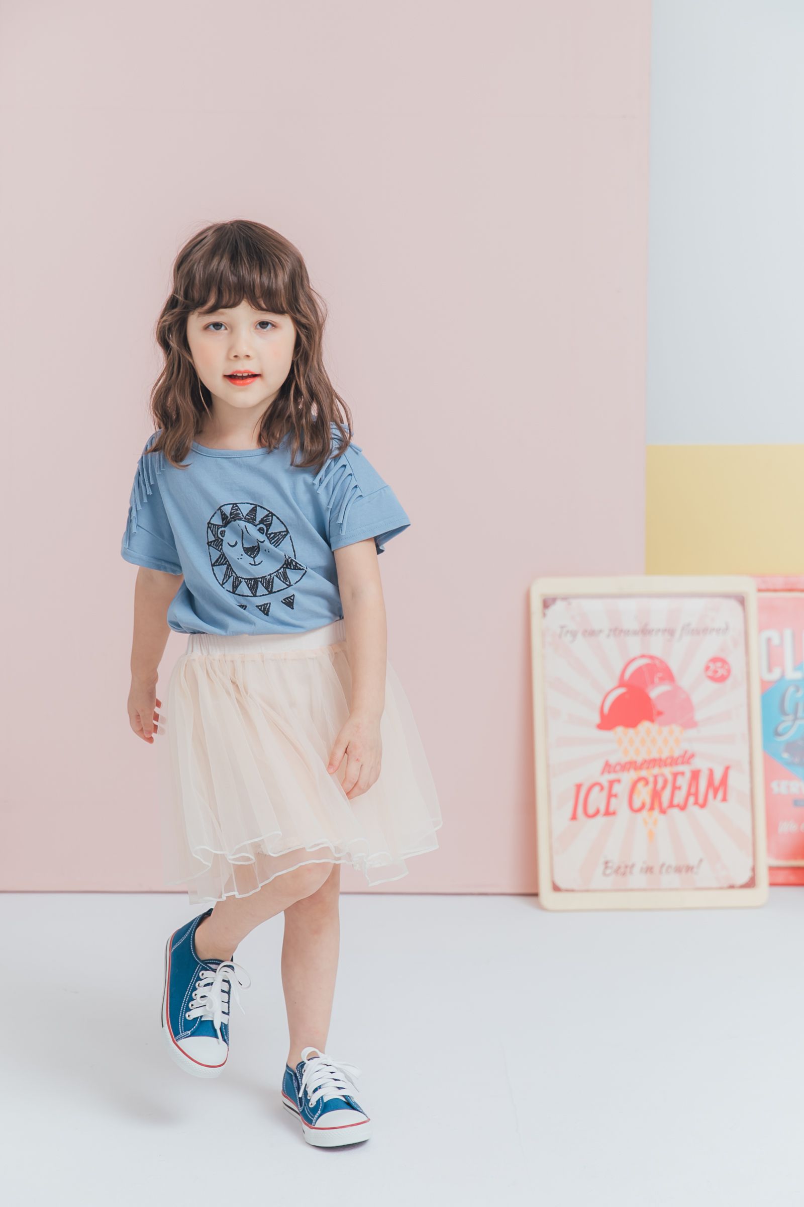 Peachy - 北鼻款*獨家訂製綿柔空氣紗裙-短裙款-氣質杏