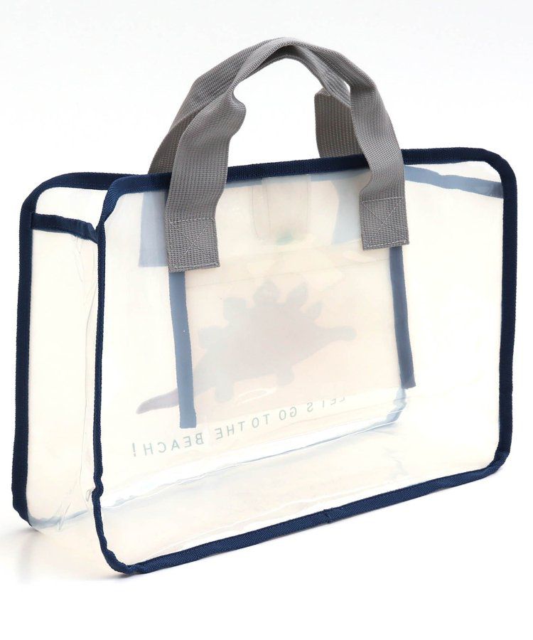 日本 apres les cours - 亮片墜飾防水PVC圓形肩背/手提包-貝殼-水藍