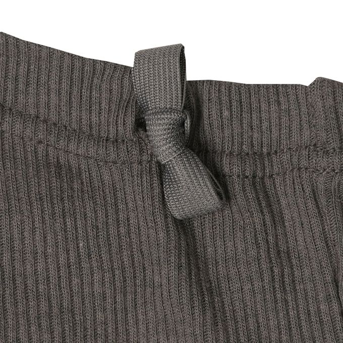 akachan honpo - 羅紋內褲3件組-附可調大小鬆緊帶-深灰色