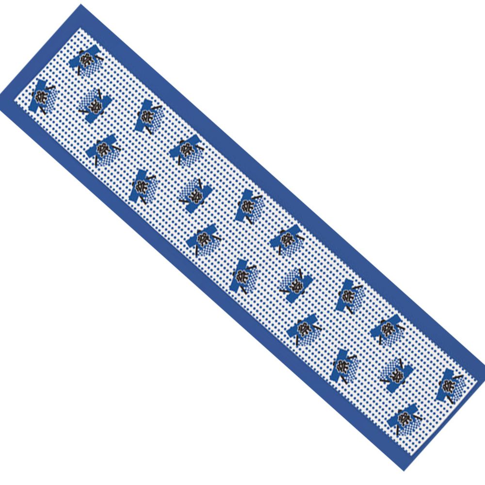 日本丸和 - 和柄小江戶水涼感巾(附收納袋)-祭典-藍 (20x100cm)